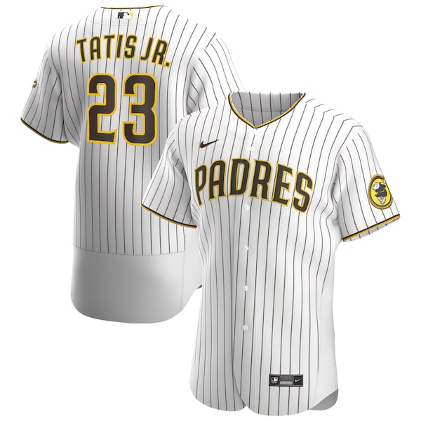 San Diego Padres Tatis Jr White Pinstripe Baseball Jersey Size Mens Medium