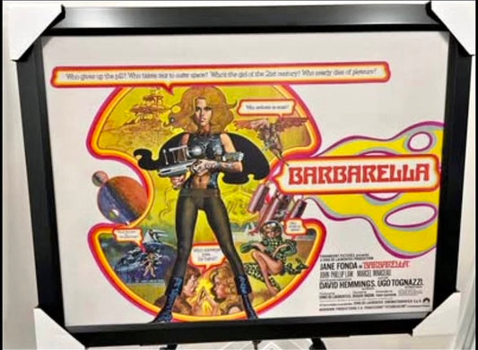 21x16 Movie Barbarella Textured Fine Art Print