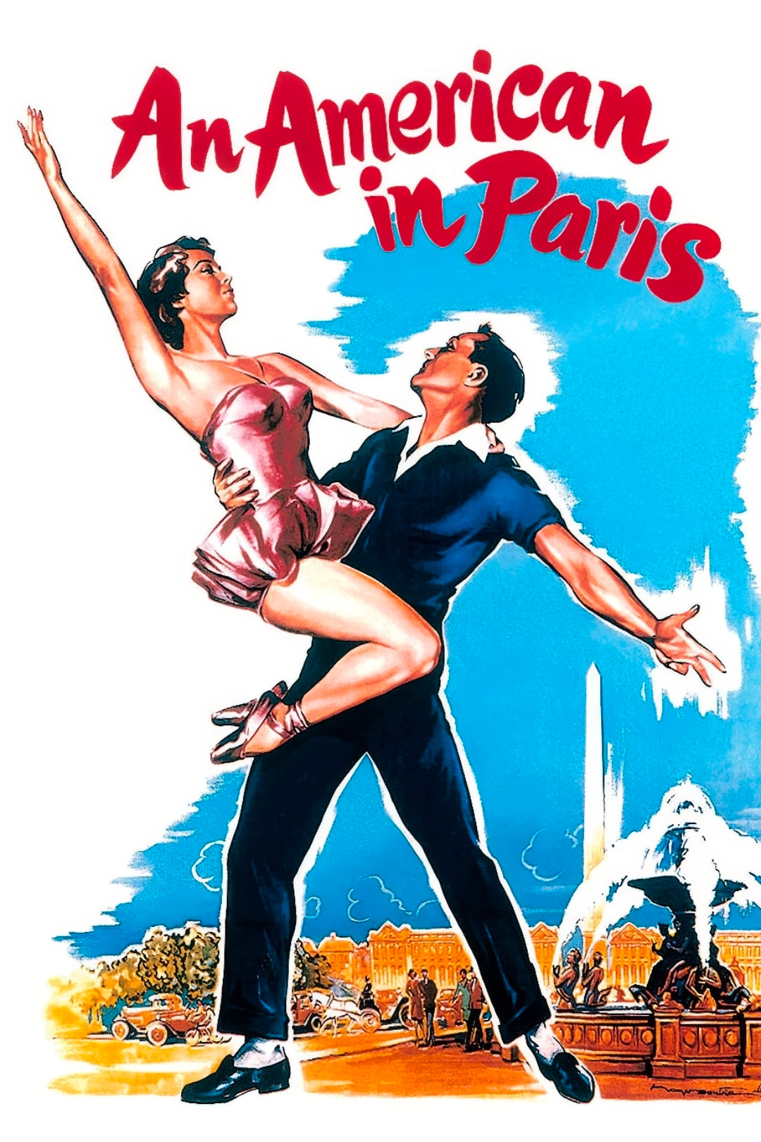 21x16 Movie An American In Paris Textured Fine Art Print