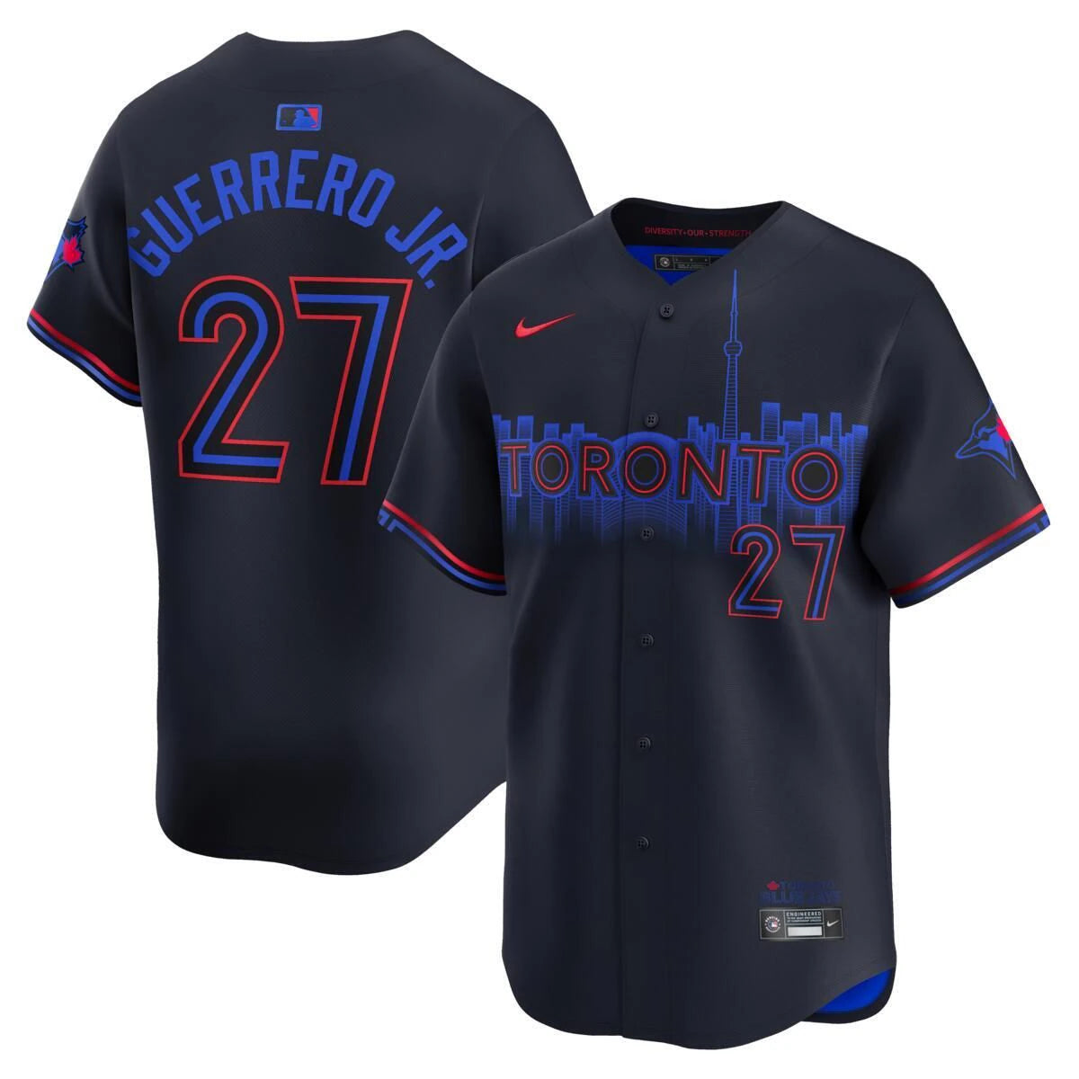 Toronto Blue Jays 50th Patch Guerrero Jr City Connect Baseball Jersey Size Mens Medium