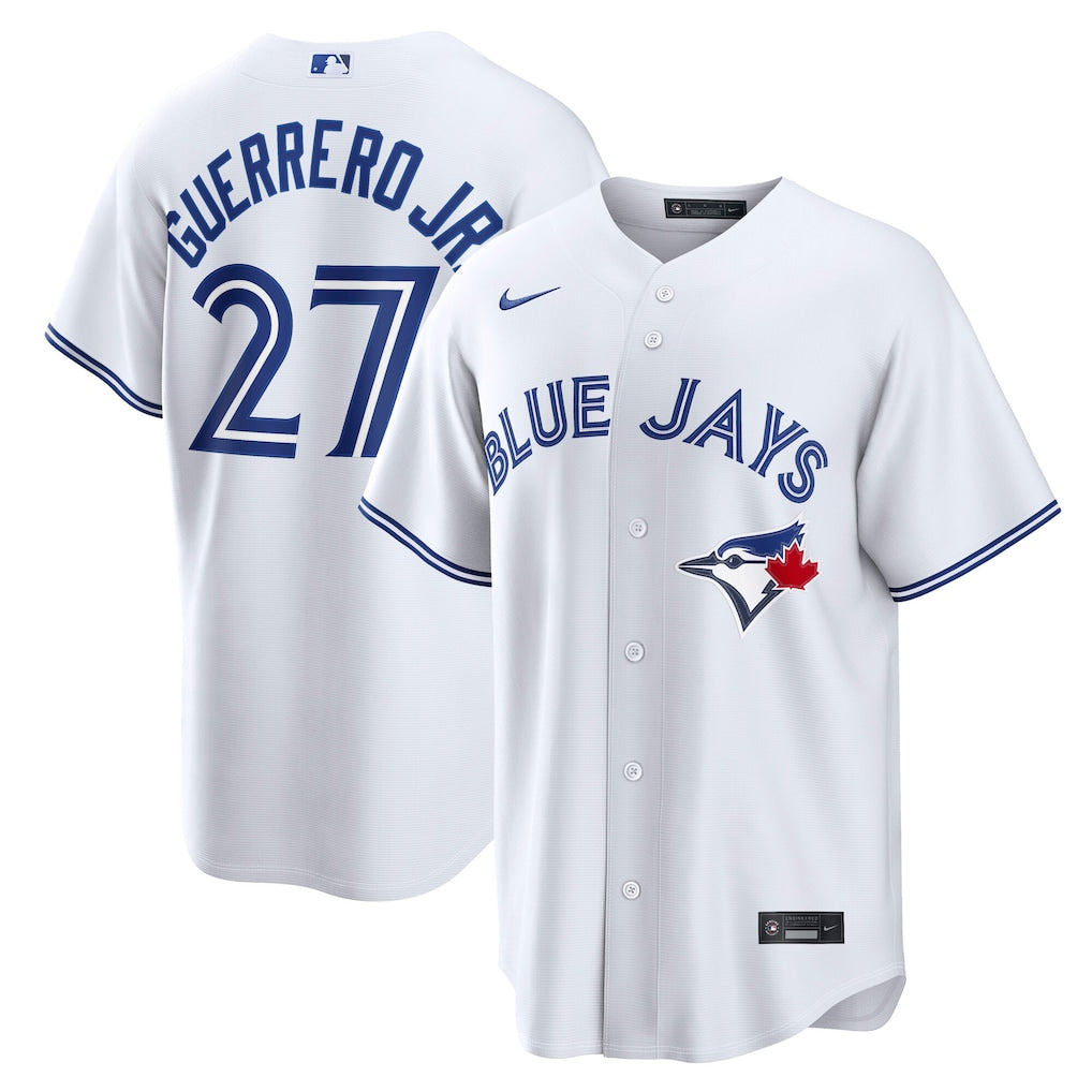 Toronto Blue Jays 50th Patch Guerrero Jr White Baseball Jersey Size Youth XL