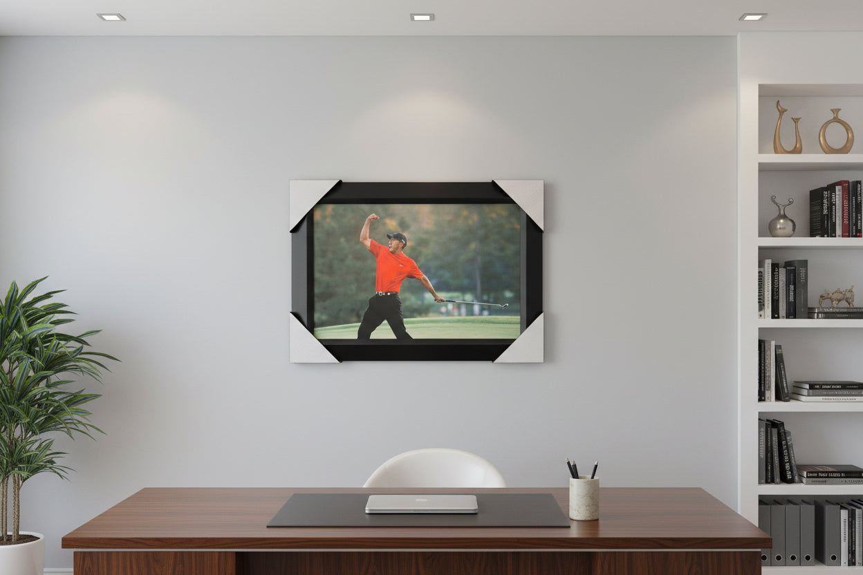 21x16 PGA Masters Golf Champion Tiger Woods Collage Textured Fine Art Print