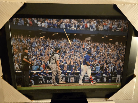 21x16 MLB Toronto Blue Jays Vladdy Guerrero Jr World Series Grand Slam Yankees Textured Fine Art Print