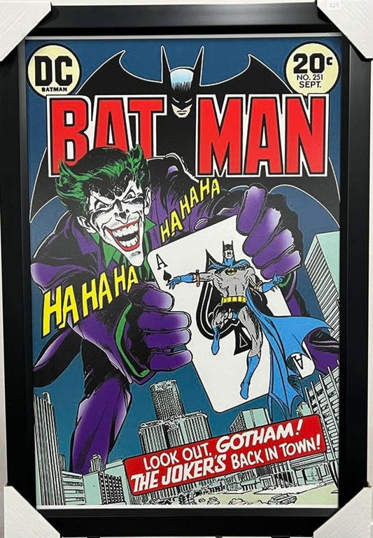 21x16 DC Comics Batman Joker Textured Fine Art Print