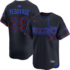 Toronto Blue Jays 50th Patch Yesavage City Connect Baseball Jersey Size Womens Small