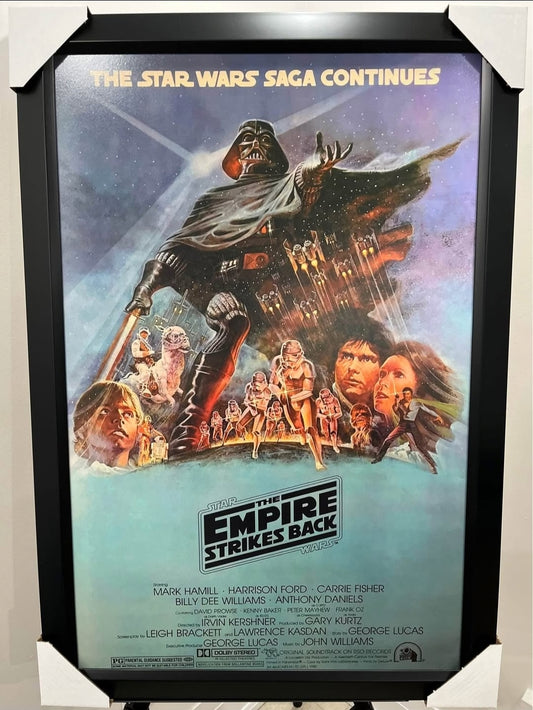 26x36 Star Wars The Empire Strikes Back Movie Textured Fine Art Print