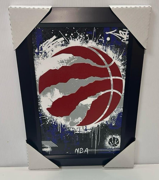 21x16 NBA Toronto Raptors Textured Fine Art Print