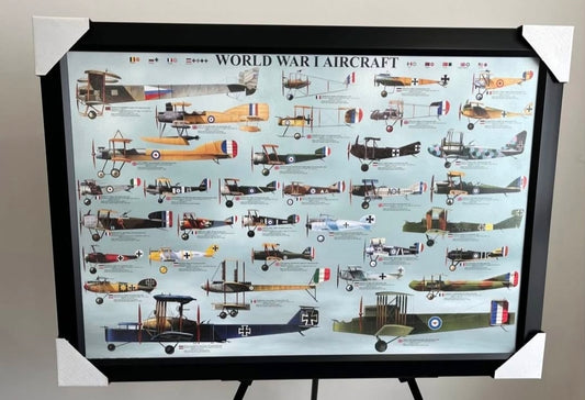 26x38 Military Aviation History World War 2 WW2 Airplanes Textured Fine Art Print