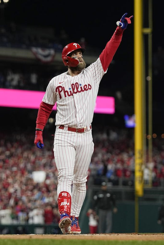 21x16 MLB Philadelphia Phillies Bryce Harper Textured Fine Art Print