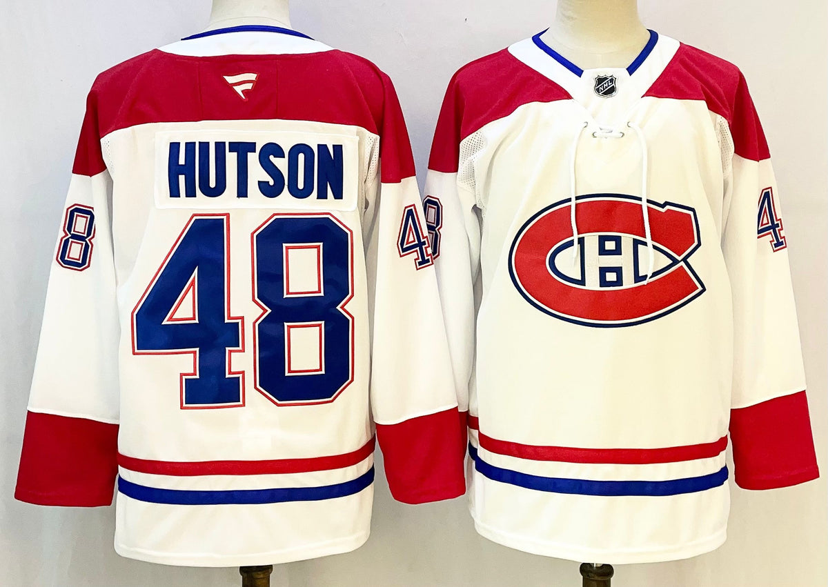 Montreal Canadiens Lane Hutson Hockey Away Jersey Size Mens Medium