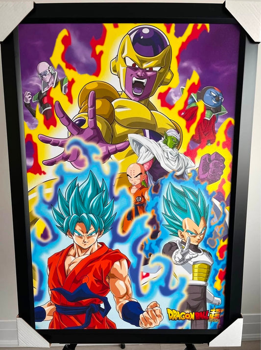 21x16 Anime Dragon Ball Z Textured Fine Art Print