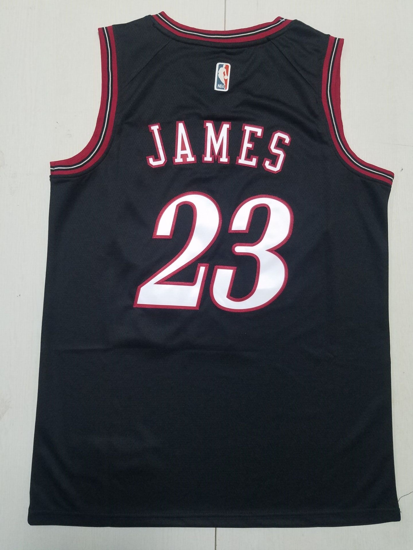 Philadelphia 76ers LeBron James Black Basketball Jersey Mens Large