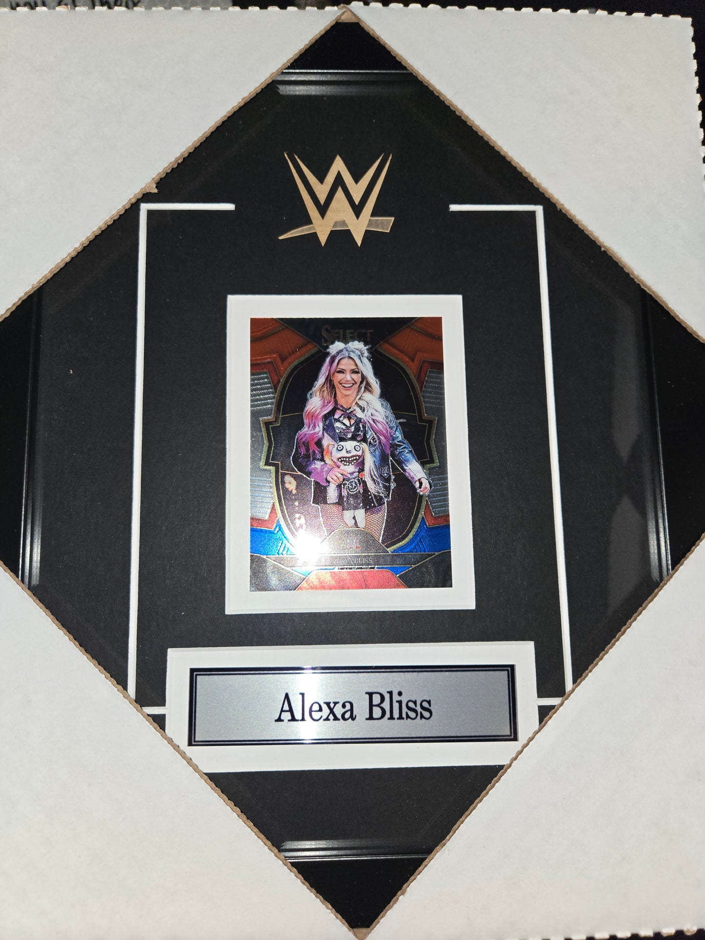 12x10 WWE WWF NWO WCW Alexa Bliss Single Card Collector Frame