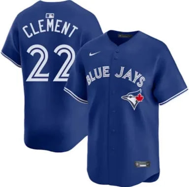 Toronto Blue Jays 50th Patch Clement Dark Blue Baseball Jersey Size Mens Medium