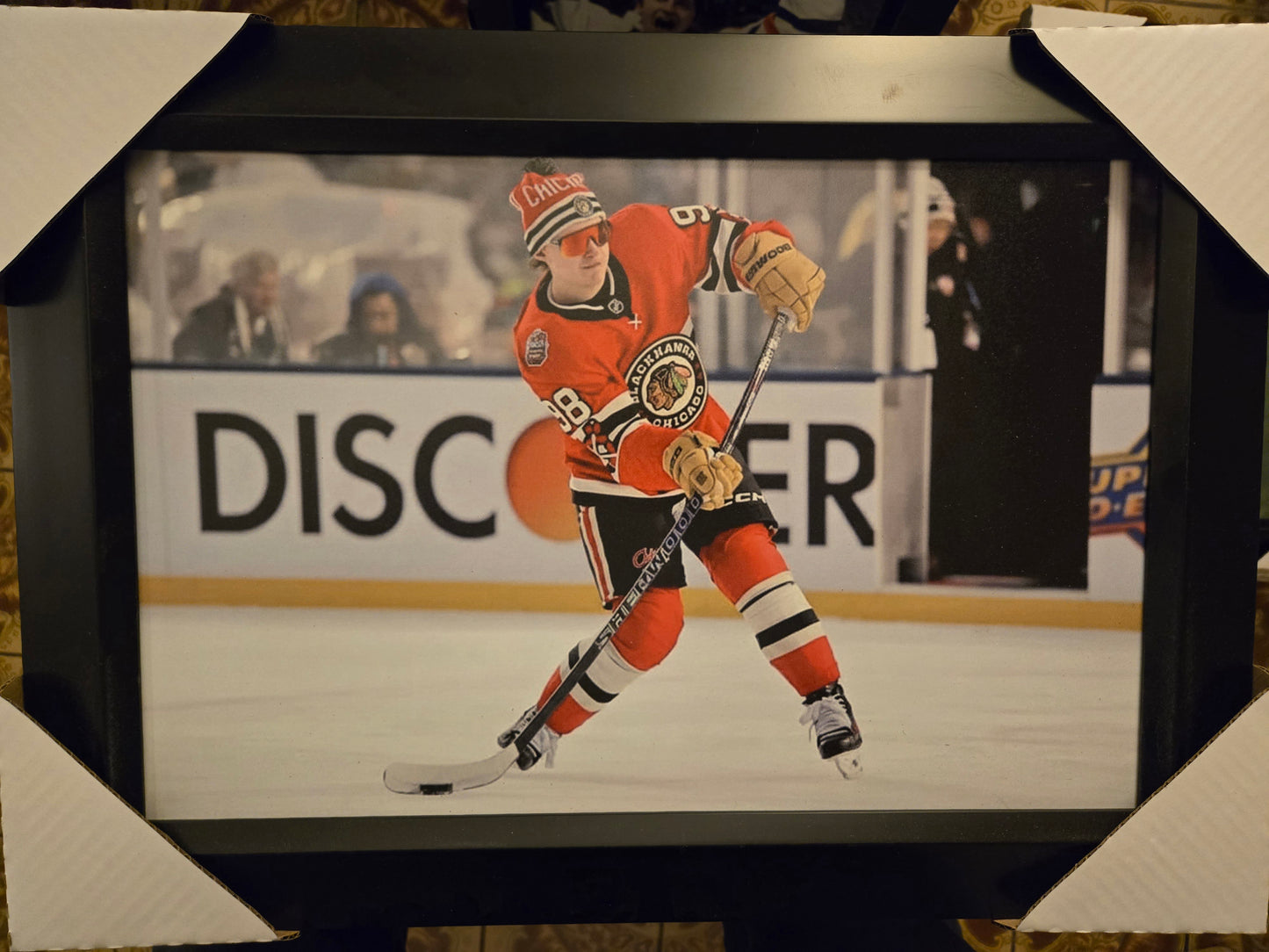 21x16 NHL Chicago Blackhawks Connor Bedard Winter Classic Textured Fine Art Print