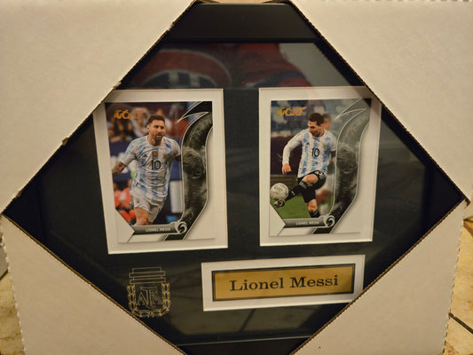 Soccer Argentina Lionel Messi 2 Card Collector Frame