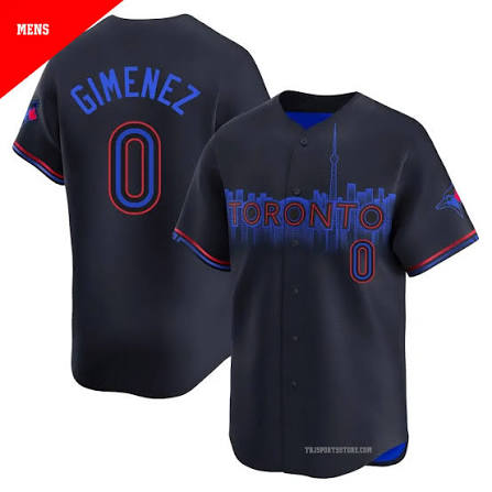 Toronto Blue Jays 50th Patch Gimenez City Connect Baseball Jersey Size Womens Medium