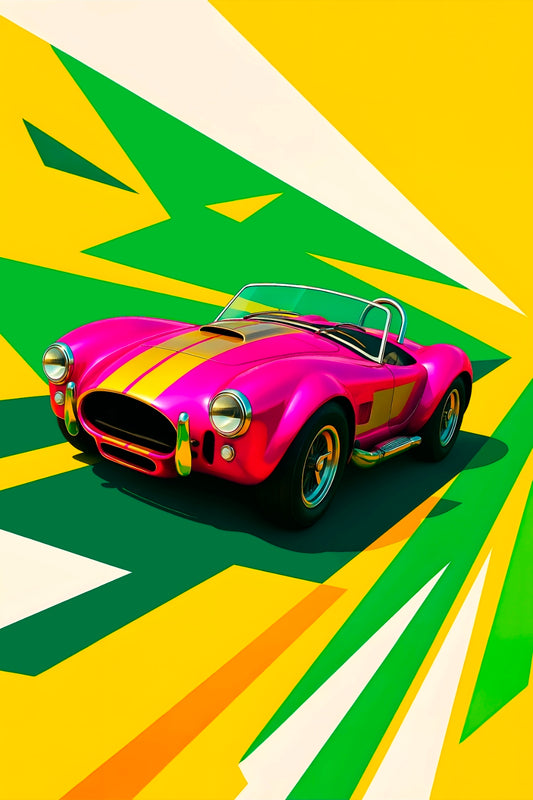 26x38 Wall Art Automotive Textured Fine Art Print