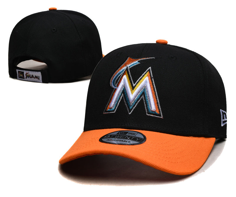 New Era Miami Marlins Snapback Velcro Baseball Hat Cap
