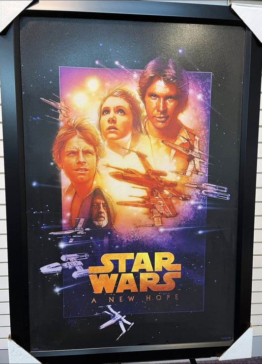26x36 Star Wars A New Hope Movie Textured Fine Art Print