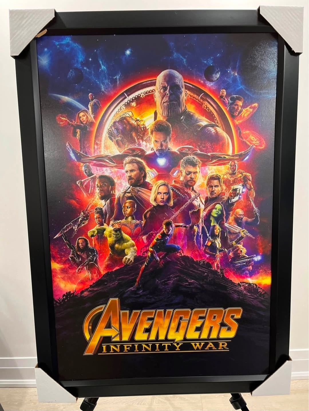 21x16 Movie Avengers Infinity War Textured Fine Art Print