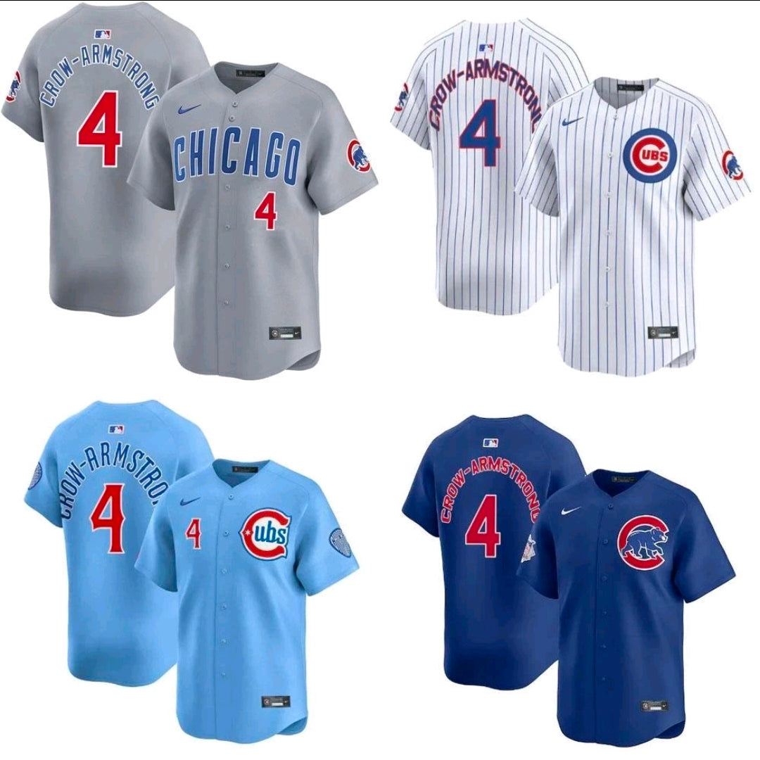 Chicago Cubs Crow Armstrong Jersey Mens Small