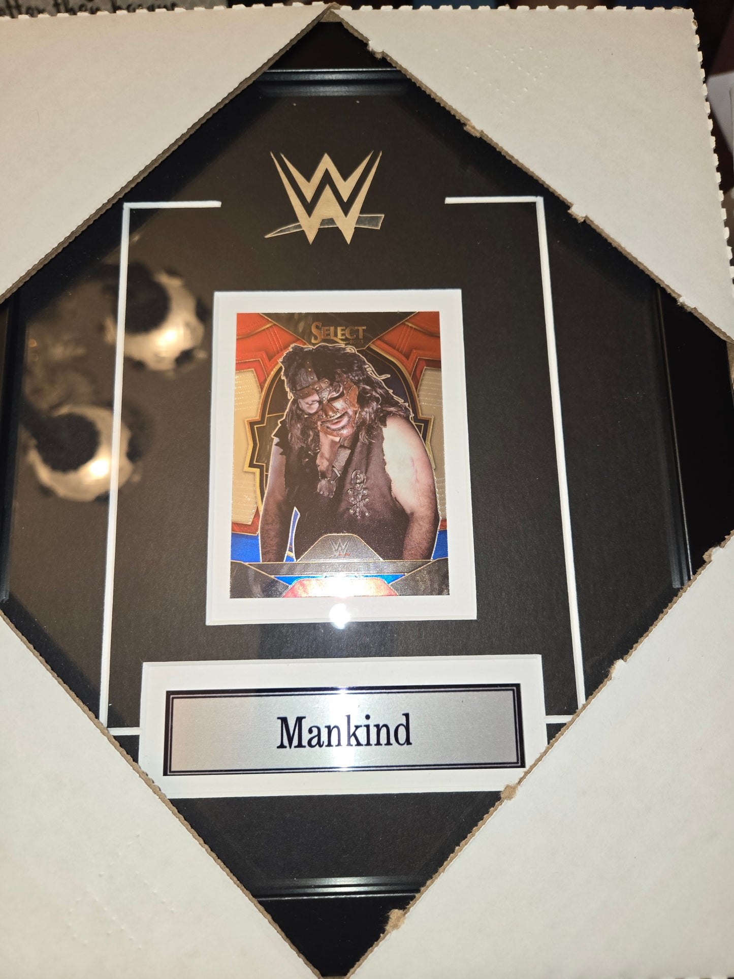 12x10 WWE WWF NWO WCW Roman Mankind Mick Foley Dude Love Cactus Jack Card Collector Frame