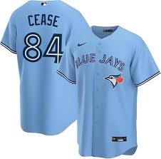 Toronto Blue Jays 50th Patch Cease Light Blue Baseball Jersey Size Womens Medium