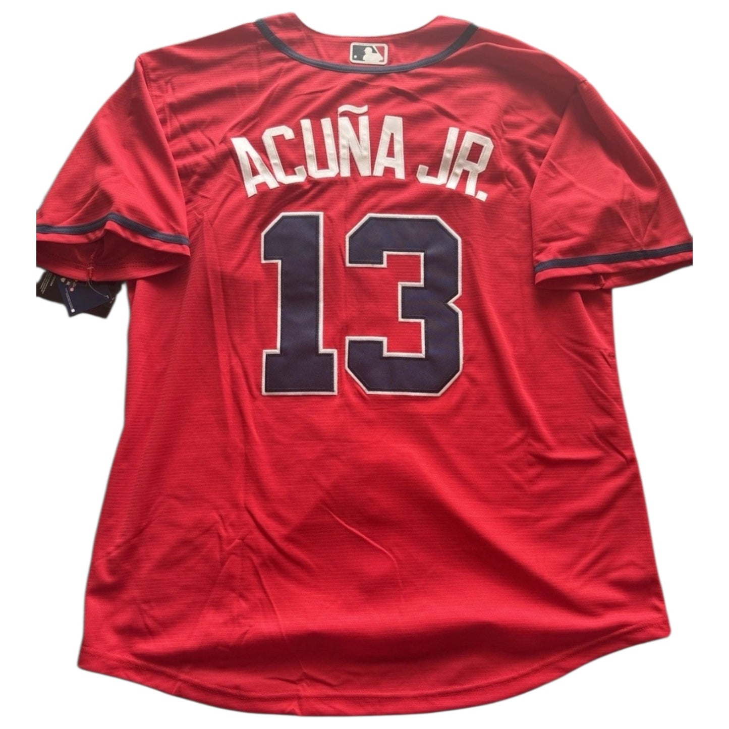 Atlanta Braves Acuña Jr Red Baseball Jersey Size Mens Medium