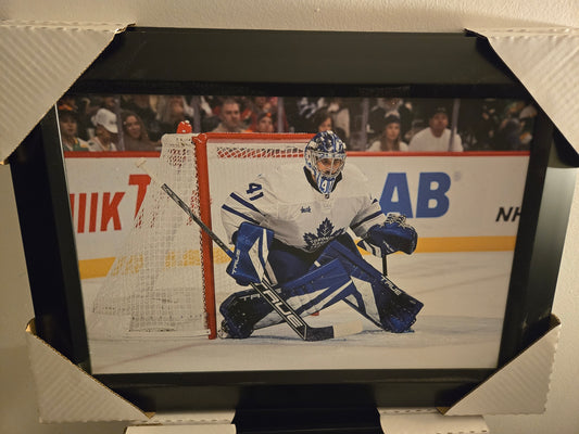 21x16 NHL Toronto Maple Leafs Anthony Stolarz Textured Fine Art Print