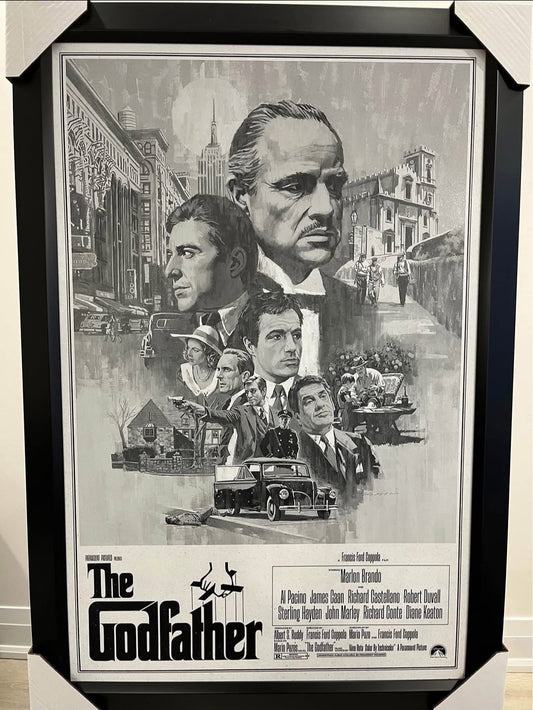 26x36 The Godfather Textured Fine Art Print