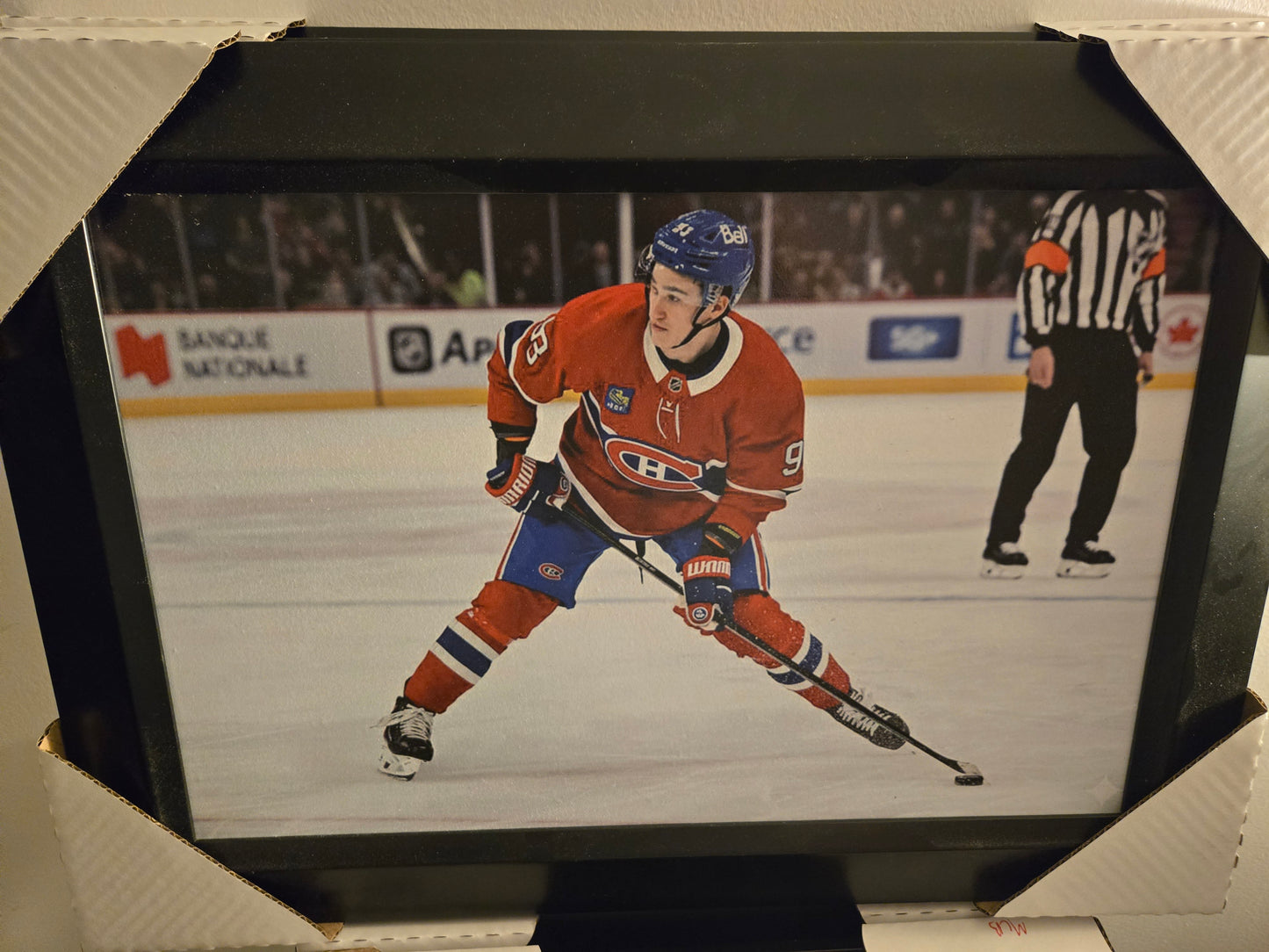 21x16 NHL Montreal Canadiens Demidov Textured Fine Art Print