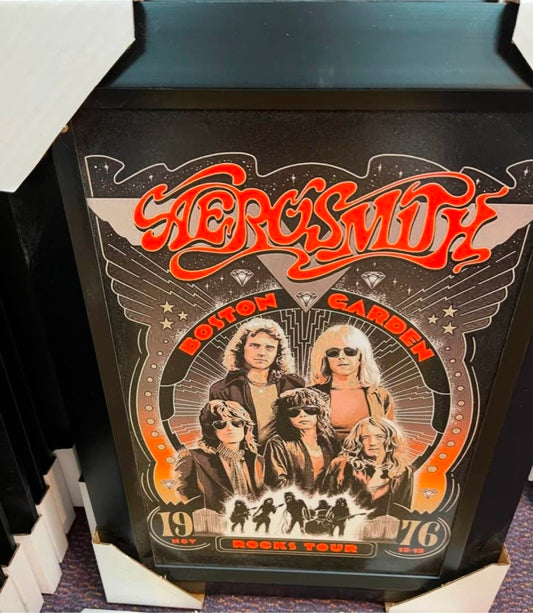 21x16 Aerosmith Textured Fine Art Print Frame