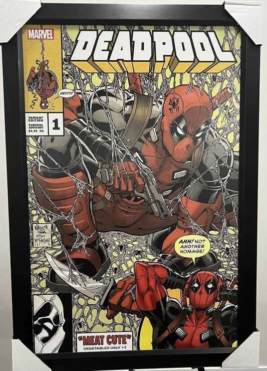 26x36 Marvel Comics Deadpool Textured Fine Art Print