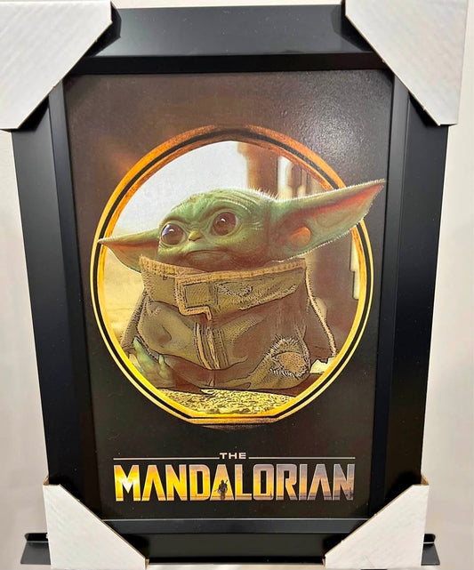 21x16 Star Wars The Mandalorian Textured Fine Art Print