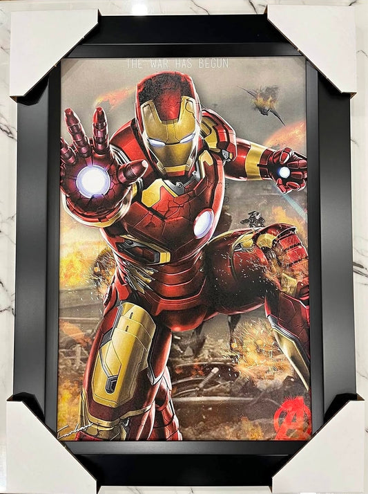 21x16 Marvel Comics Iron Man Textured Fine Art Print