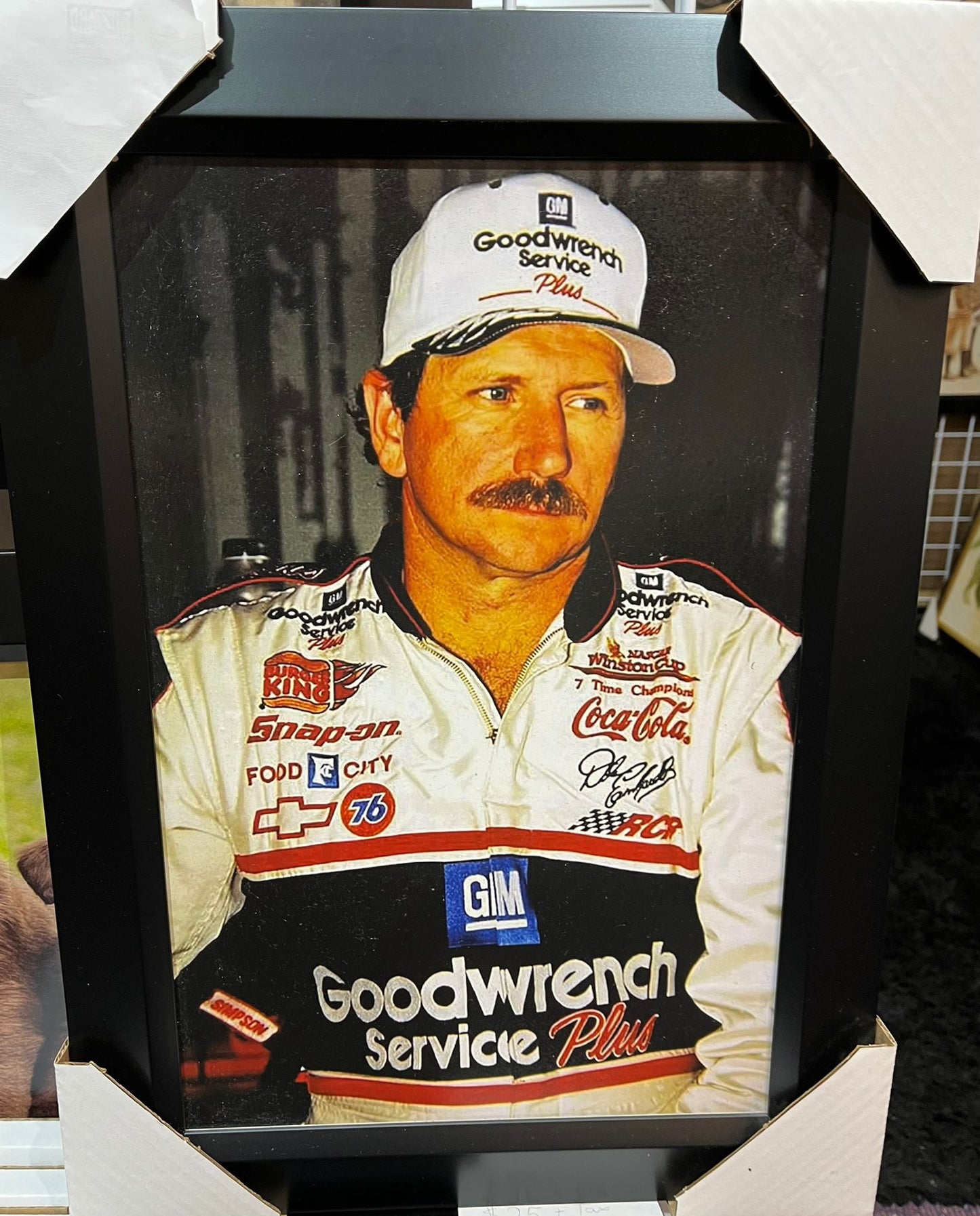 21x16 NASCAR Dale Earnhardt Textured Fine Art Print