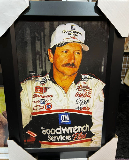 21x16 NASCAR Dale Earnhardt Textured Fine Art Print