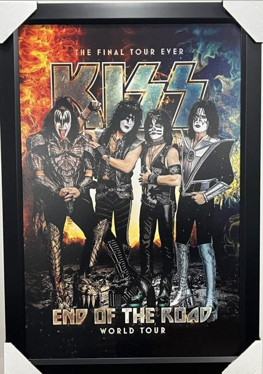 26x36 Rock and Roll Legends KISS Textured Fine Art Print