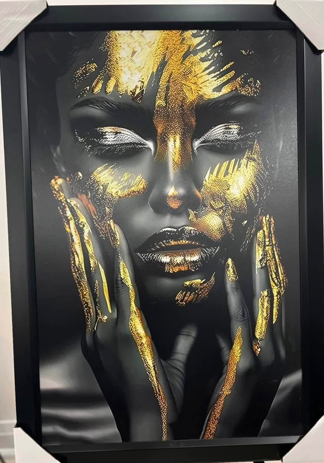 26x38 Wall Art African Queen Textured Fine Art Print