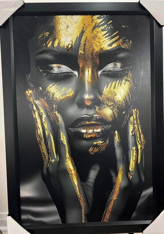 26x38 Wall Art African Queen Textured Fine Art Print