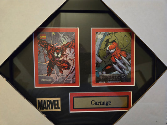 Marvel Comics Carnage 2 Card Collector Frame