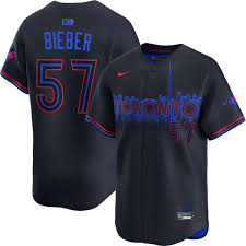 Toronto Blue Jays 50th Patch Bieber City Connect Baseball Jersey Size Womens Medium
