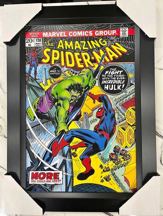 21x16 Marvel Comics Spiderman Textured Fine Art Print