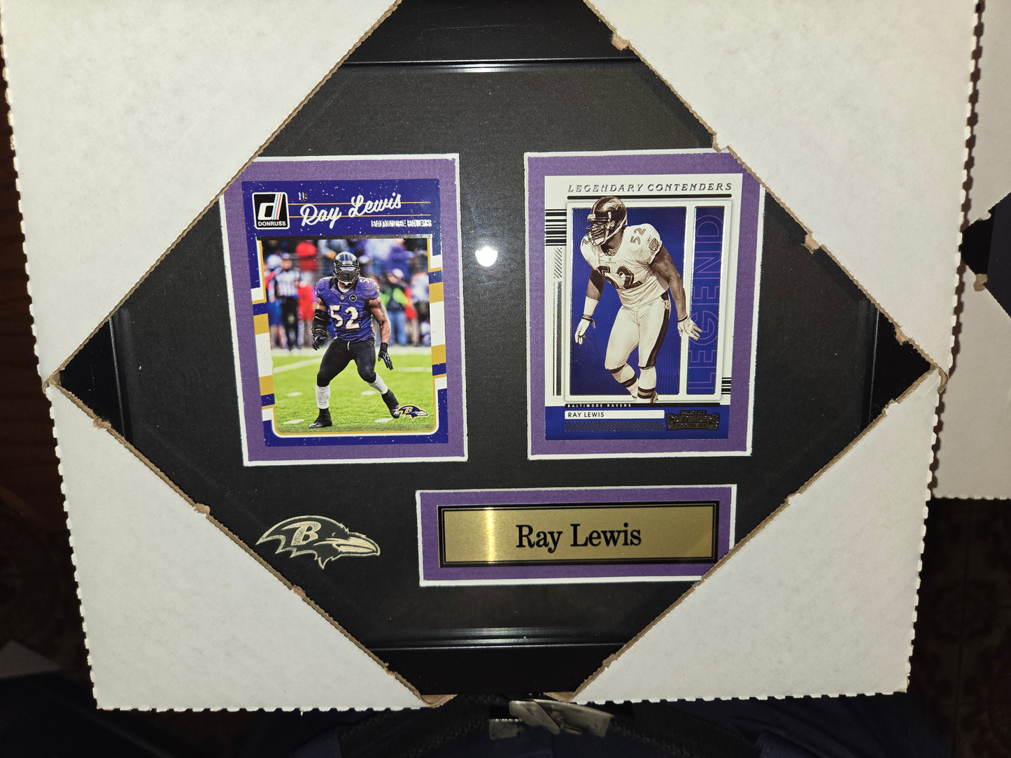 12x10 NFL Baltimore Ravens Ray Lewis 2 Card Collector Frame