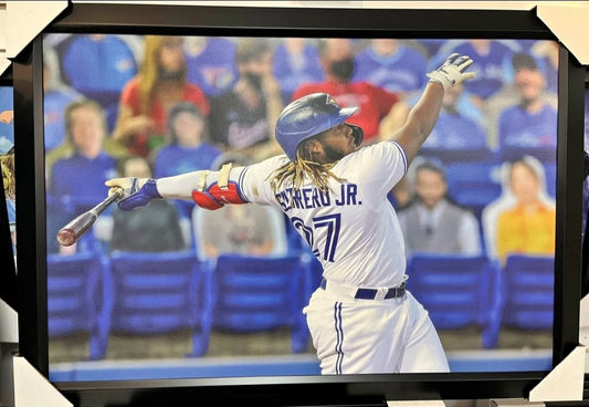 21x16 MLB Toronto Blue Jays Vladdy Guerrero Jr Textured Fine Art Print