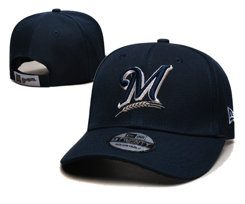New Era Milwaukee Brewers Snapback Velcro Baseball Hat Cap