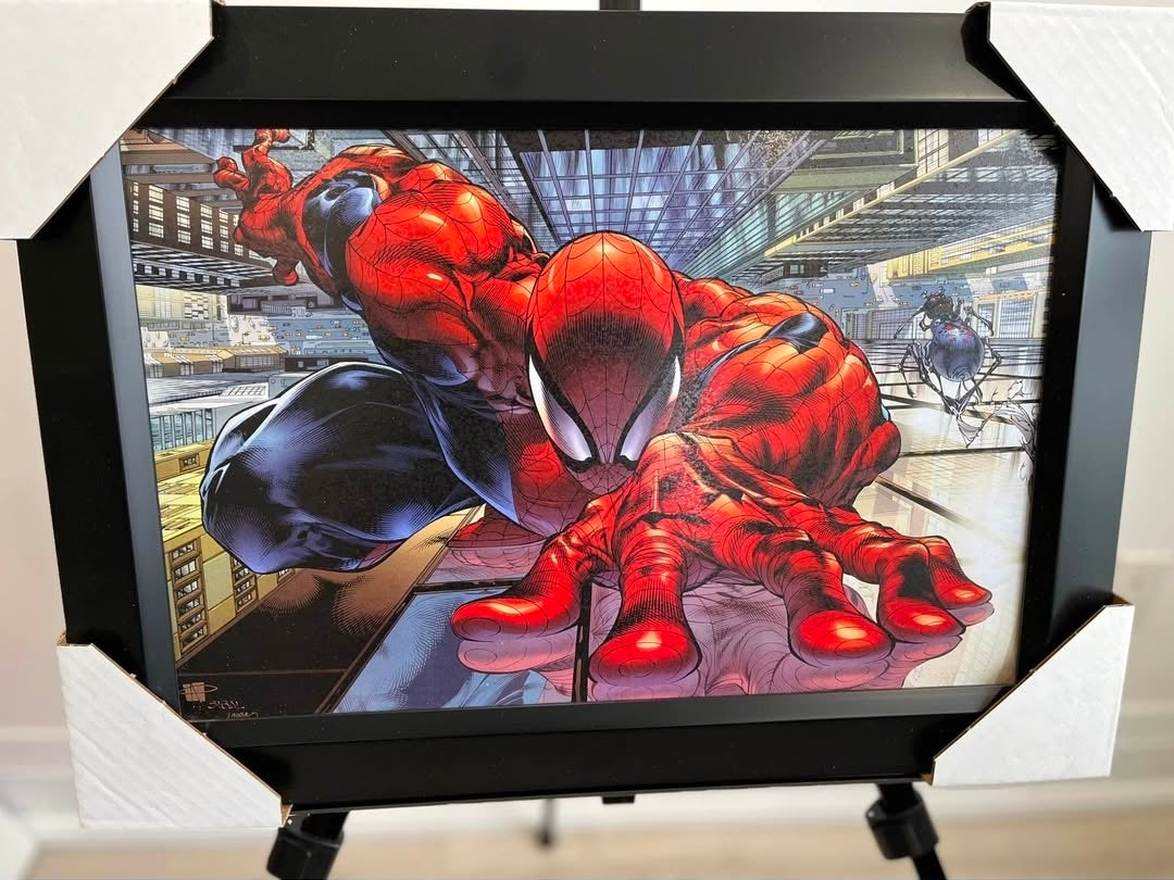 21x16 Marvel Comics Spiderman Textured Fine Art Print