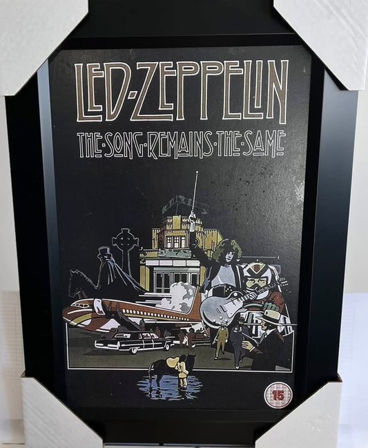 21x16 Led Zeppelin Textured Fine Art Print Frame