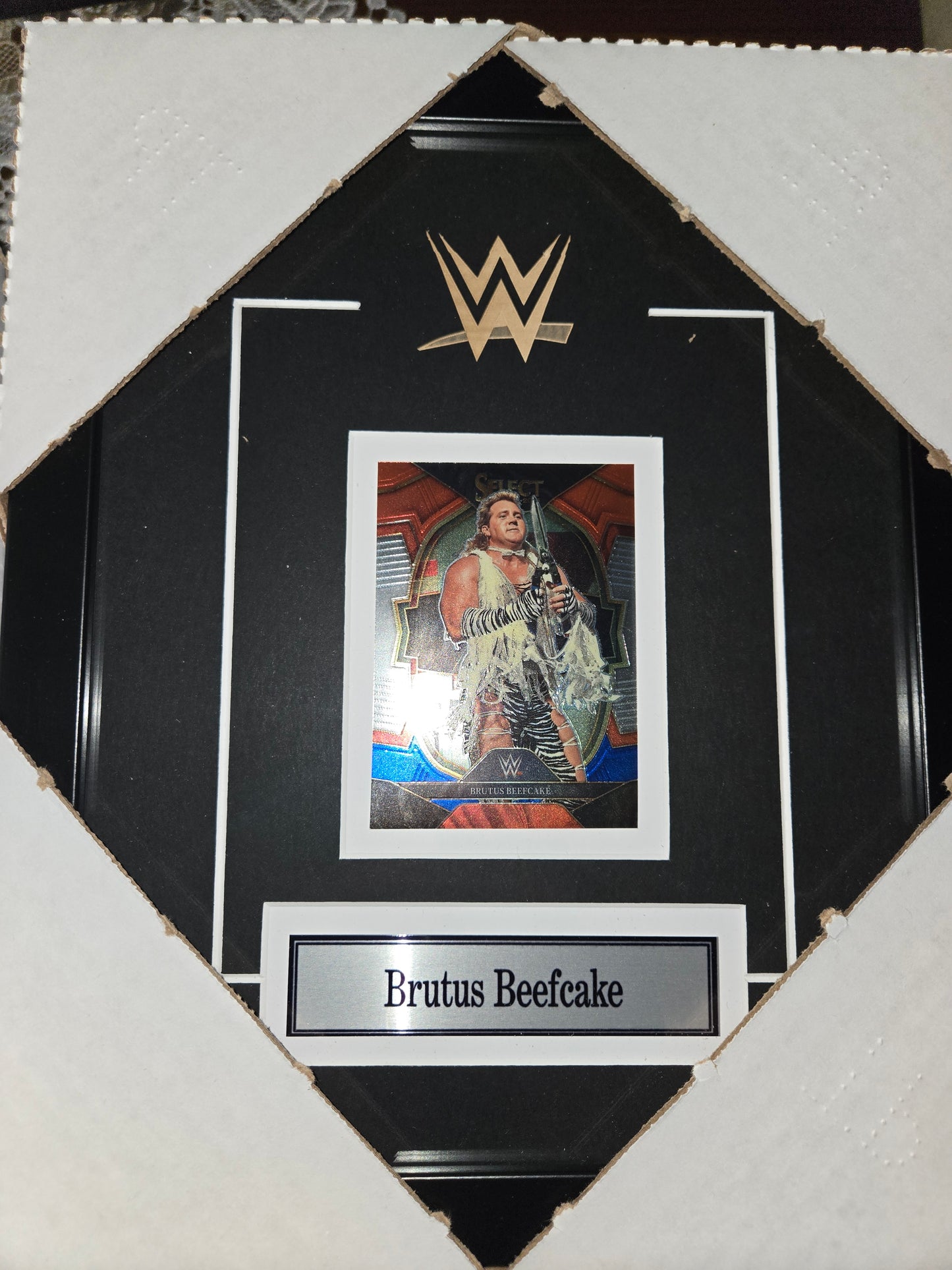 12x10 WWE WWF NWO WCW Brutus The Barber Beefcake Single Card Collector Frame